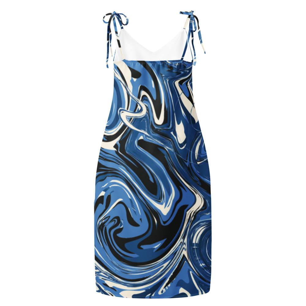 Tie-strap midi dress - JPRKINGTVSTORE 