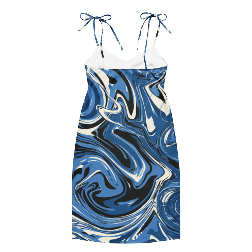 Tie-strap midi dress - JPRKINGTVSTORE 