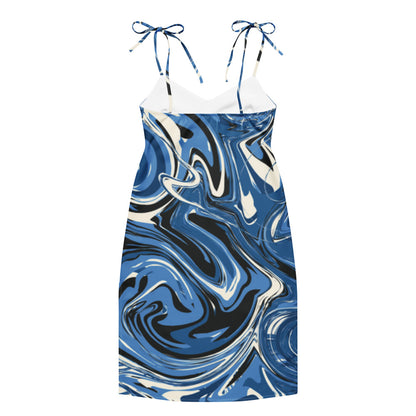 Tie-strap midi dress - JPRKINGTVSTORE 